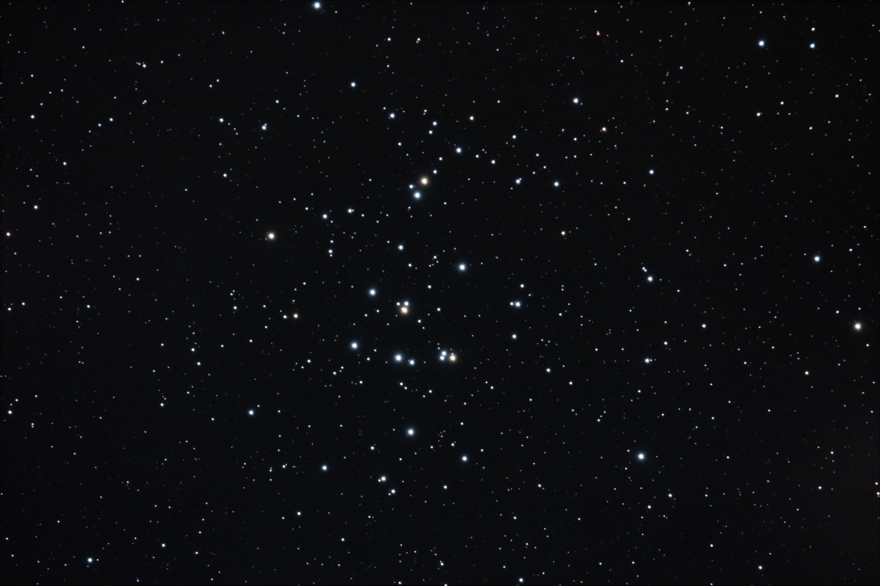 M44 - otvorená hviezdokopa (13.4.2013 - Rubinar 5,6/500, 30x4 min, Canon 350Da, TDM)